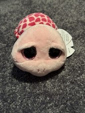 TY Beanie Boo Turtle Plush - Pink with Purple Rose Shell and Glitter Eyes — listing 3