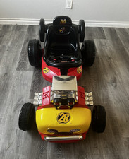 Disney Mickey Mouse Police Car Ride-On Toy with Steering Wheel & Sounds
