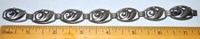 John Lauritzen Danish Sterling Silver 924 Twisted Leaf Link Bracelet, 7" x 1/2" — listing 5