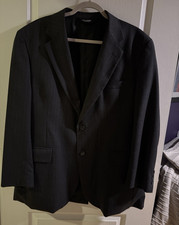 Jos. A. Bank Men's Navy Plaid Wool Two-Button Sport Coat Blazer — listing 5