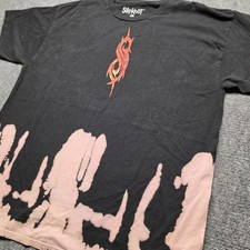 Slipknot Nonagram Star Logo Black Band T-Shirt, Size Medium