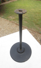 Vintage-Style Red Cast Metal Gumball Machine with Ornate Floor Stand and Glass Globe — listing 4