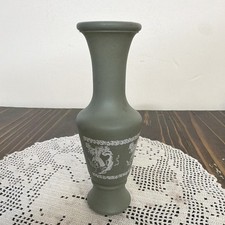 Large Matte Ceramic Bottle Vase, Cream with Rust Brushed Finish — listing 6