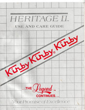 Kirby Heritage II Vacuum Cleaner Use and Care Guide Owner's Manual — listing 5