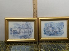 Pencil-Signed and Numbered Color Lithograph of European Town with Cathedral and Stone Bridge — listing 3