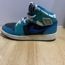 Air Jordan 1 Mid GS Aqua/Blue/Green Colorway Youth Size 5.5Y, listing 6