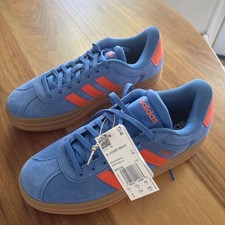 Adidas Gazelle Blue Suede Sneakers with Red Stripes — listing 4