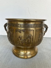 Antique Reticulated Brass Censer / Incense Burner with Pierced Floral and Bird Openwork — listing 4