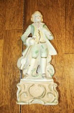 Vintage Japanese Bisque Porcelain Hakata-Style Figurine of Seated Woman Grinding Sesame with Mortar and Pestle (Suribachi) — listing 6