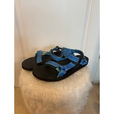 Teva Original Universal Leather Sandals, Women's, Gray with Star/Dot Print Straps — listing 5