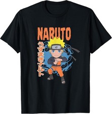 Naruto Shippuden Red Graphic T-Shirt with Character Collage — listing 5