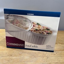 CorningWare White Square Casserole Dish with Pyrex Glass Lid — listing 6
