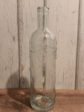 Clear Glass Wine Decanter/Carafe with Horizontal Ribbed Band Detail — listing 2