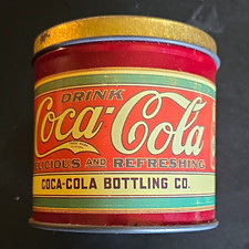 Coca-Cola "Have a Coke" Tall Lidded Tin Canister with Retro Delicious Refreshing Graphics — listing 6