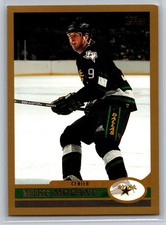Mike Modano 1993-94 Topps Premier Hockey Card Mounted on Wood Plaque — listing 6