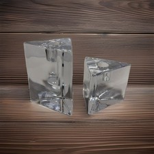 Simon Pearce Glass Desk Clock with Etched Logo — listing 3