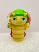Vintage 1980s Hasbro Playskool Glo Worm Plush Toys Lot of 3 with Butterfly