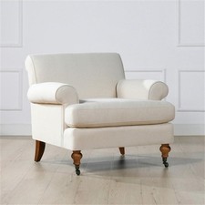 Jennifer Taylor Home Faux Fur / Sheepskin Accent Chair with Bentwood Arms — listing 3