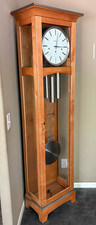 Howard Miller Tempus Fugit Grandfather Clock with Broken Pediment Crown — listing 4