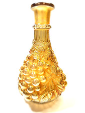 Iridescent Carnival Glass Vase with Grape and Leaf Motif — listing 6