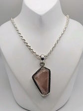 Milor Italy Bronze Faceted Rose Quartz Cocktail Ring — listing 2