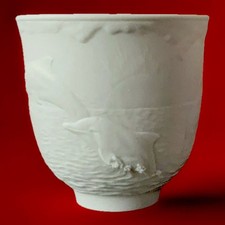 Lladró Porcelain Pair — 'Dolphins at Play' Votive Cup & Reclining Cherub Figurine