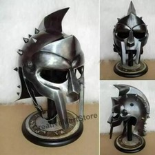Gladiator 'Maximus' Spiked Arena Helmet with Crest and Face Mask — listing 6