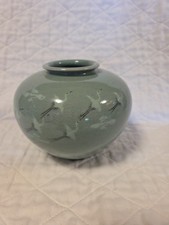 Chinese Guan-Style Crackle Glaze Celadon Vase with Everted Rim — listing 5