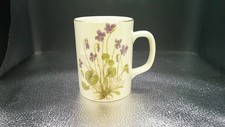 Vintage Porcelain Coffee Set with Purple Violets — Coffee Pot, Creamer, Covered Sugar Bowl — listing 4