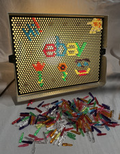 Vintage 1981 Hasbro Lite-Brite Model 5455 in Original Box with Pegs