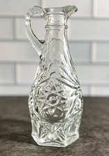 Vintage Anchor Hocking Early American Prescut Star of David Cruet (Missing Stopper) — listing 4