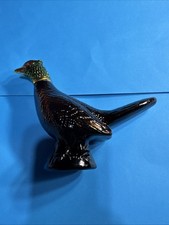 Vintage Avon Pheasant Figural Aftershave Decanter Glass Bottle — listing 3