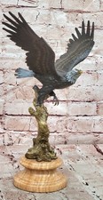 Limited Edition Bronze Eagle in Flight Sculpture on Walnut Base, Numbered 215/1000 — listing 6