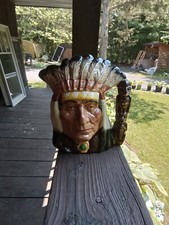 Royal Doulton 'North American Indian' Large Character Jug with Totem Pole Handle — listing 3