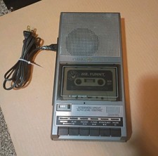 Vintage General Electric Model 3-5015B Portable Cassette Tape Recorder with Built-in Condenser Microphone