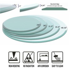Beveled Edge Rounded-Square Glass Table Top — listing 6
