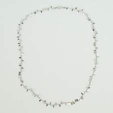 Jacmel Multi-Tone Metal Leaf Necklace, 13 inch