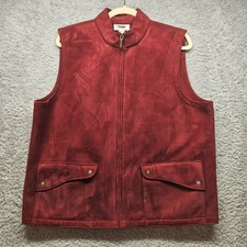 Talbots Brown Open-Front Suede Vest — listing 3