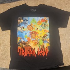 Trippie Redd Black Graphic Rap Tee - Album Art Throne Design, Size Small — listing 5
