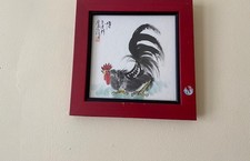 Framed Chinese Ink Painting of Li Shizhen (李時珍) Gathering Herbs