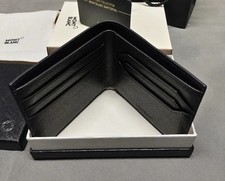 Montblanc Black Leather Bifold Wallet / Small Leather Good — listing 3