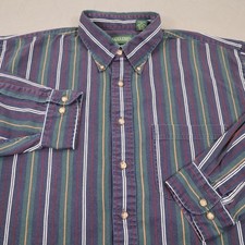 Saddlebred Vintage Oxford Long-Sleeve Button-Down Dress Shirt, Light Blue, Size XXL — listing 3