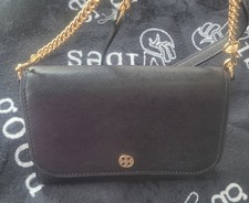 Tory Burch Emerson Saffiano Leather Large Tote in Taupe/Gray