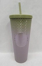 Starbucks Fall 2024 Studded Venti Cold Cup Tumbler Green Purple Ombre 24oz — listing 4