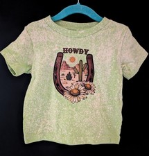 Toddler Boys' "Howdy" Graphic Short Sleeve Tee, Green, Size 3T (NWT) — listing 5