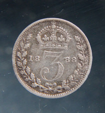 Antique George V Silver Threepence Coin Bracelet — listing 6