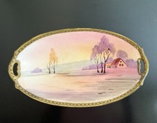 Nippon Hand-Painted Porcelain Roses Celery Dish — listing 6