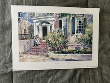 Virginia Fouché Bolton "South Battery - Charleston, S.C." Framed Watercolor Print — listing 3