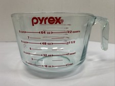 Pyrex 8-Cup / 2-Quart Glass Measuring Batter Bowl with Red Vented Lid — listing 6