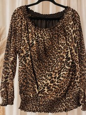 INC International Concepts Leopard Print Knit Top, Women's Size L, listing 4